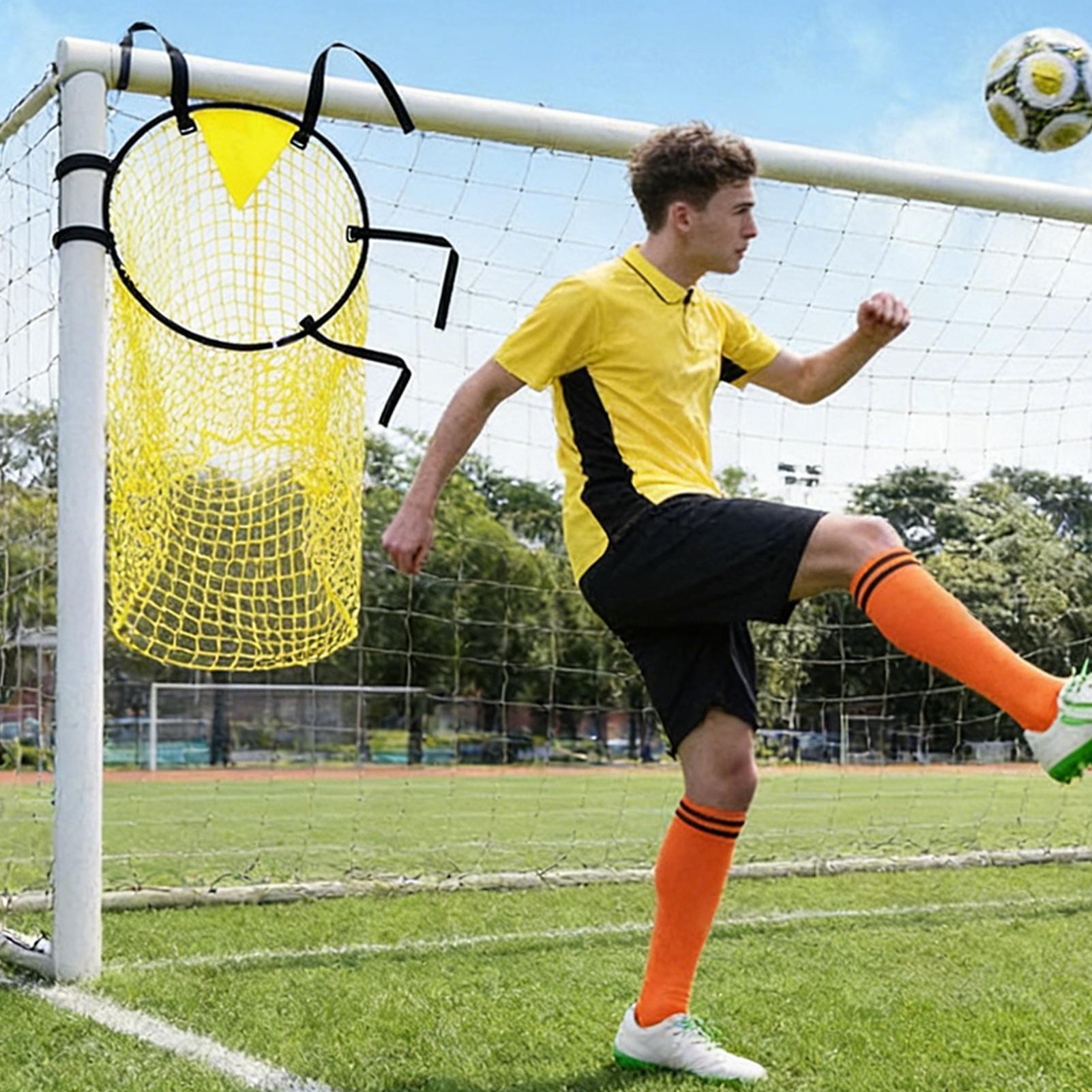 Kids Outdoor Net - ตาข่ายฟุตบอลเด็กแบบยืดหยุ่น ป้องกันการพันกัน ติดตั้งง่าย เหมาะสำหรับเด็กและวัยรุ่น ฝึกซ้อมในสวนและสนามหลังบ้าน