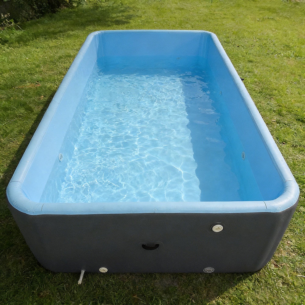 Kids Outdoor Water - สระว่ายน้ำเป่าลมแบบพับได้ วัสดุ PVC เป็นมิตรกับสิ่งแวดล้อม สำหรับเด็กและผู้ใหญ่ เล่นน้ำหน้าร้อน