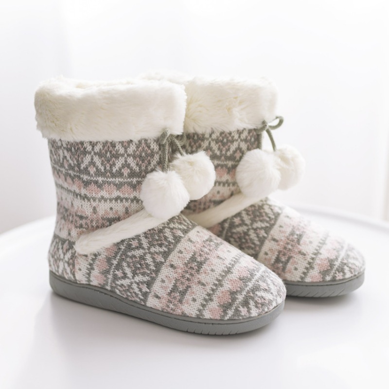 Children'S Outdoor - รองเท้าแตะบุขนสำหรับผู้หญิง อุ่นสบาย นุ่มฟู เหมาะสำหรับฤดูหนาว ใส่ได้ทั้งในบ้านและนอกบ้าน รองเท้าใส่ในบ้านน่ารัก