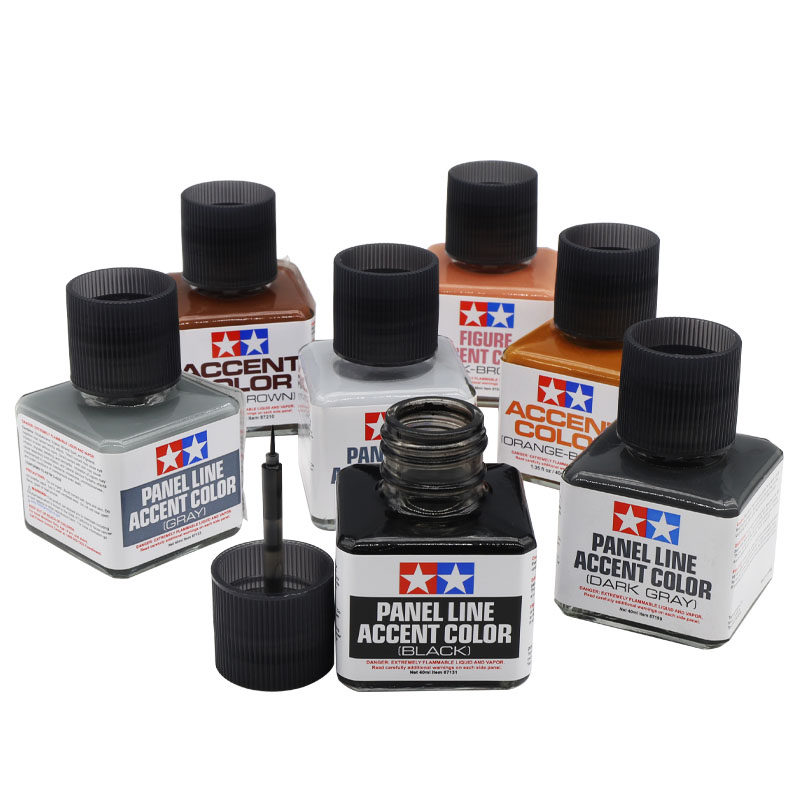 Tamiya Model Paint Set - สีทาแผง TAMIYA ขนาด 40 มล. สีเทาเข้มผสมสีน้ำตาล
