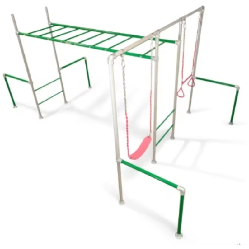 Kids Outdoor Gym Equipment - อุปกรณ์สนามเด็กเล่นกลางแจ้ง อุปกรณ์ออกกำลังกายสำหรับเด็ก บาร์ปีนป่าย โครงเหล็กชุบสังกะสีผสม