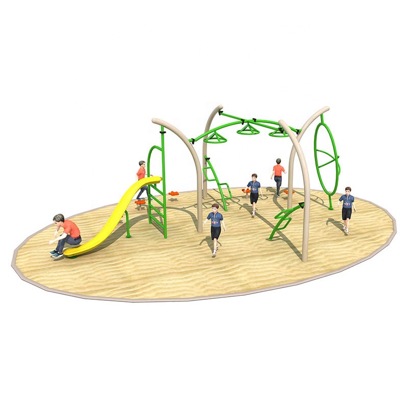 Kids Outdoor Gym Equipment - ราวโลหะสำหรับเด็กเล่นกลางแจ้ง แผงผนังปีนเขา อุปกรณ์สนามเด็กเล่นมืออาชีพสำหรับสนามหลังบ้าน