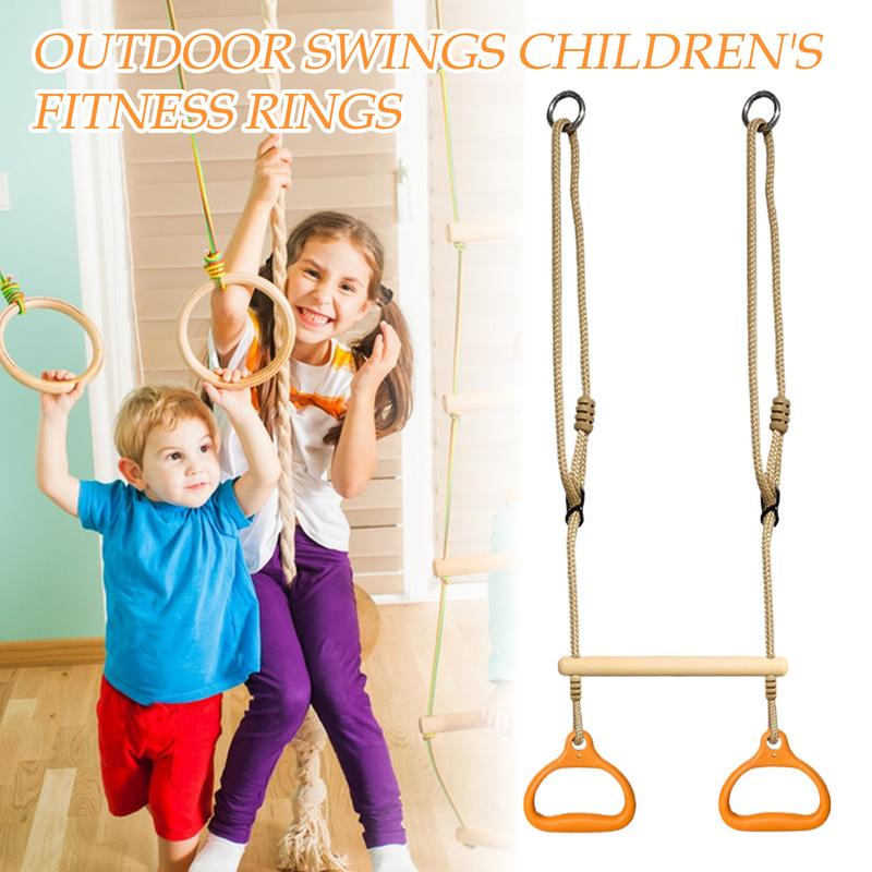 Kids Outdoor Gym Equipment - Swing Bar อุปกรณ์ออกกําลังกายแหวนบาร์ตลก Ergonomic Stable เด็กเกมสําหรับผู้ใหญ่เด็ก