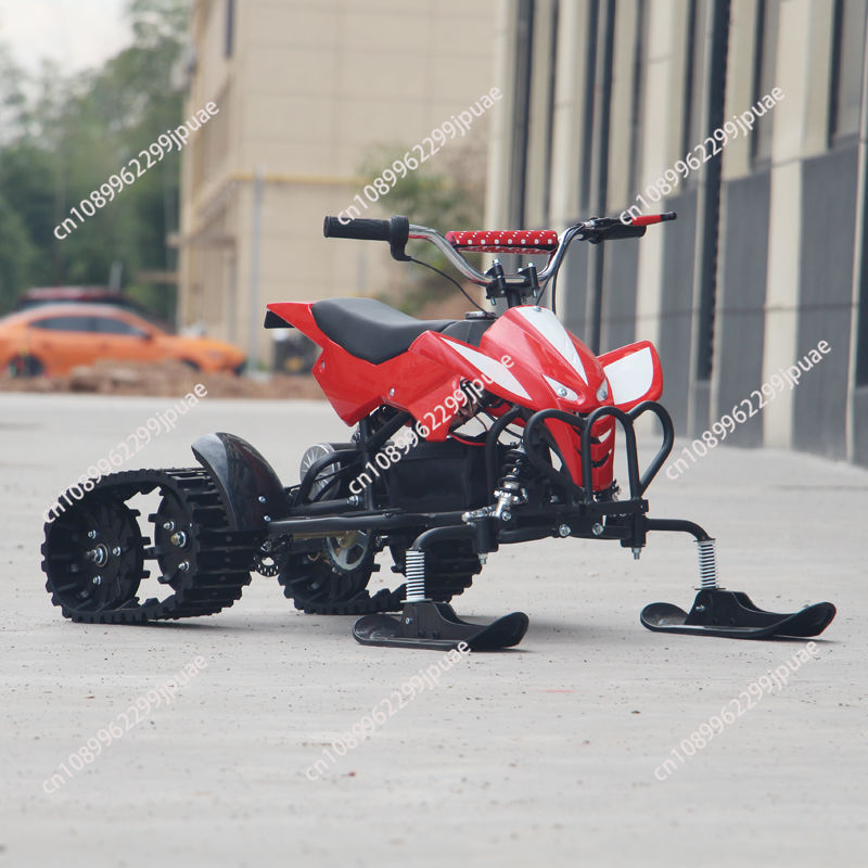 Kids Outdoor Electric Quad - รถสโนว์โมบิลไฟฟ้าสำหรับเด็กแบบมีราง รถสกู๊ตเตอร์ไฟฟ้าแบบสี่ล้อสำหรับเด็กสำหรับเล่นกลางแจ้ง