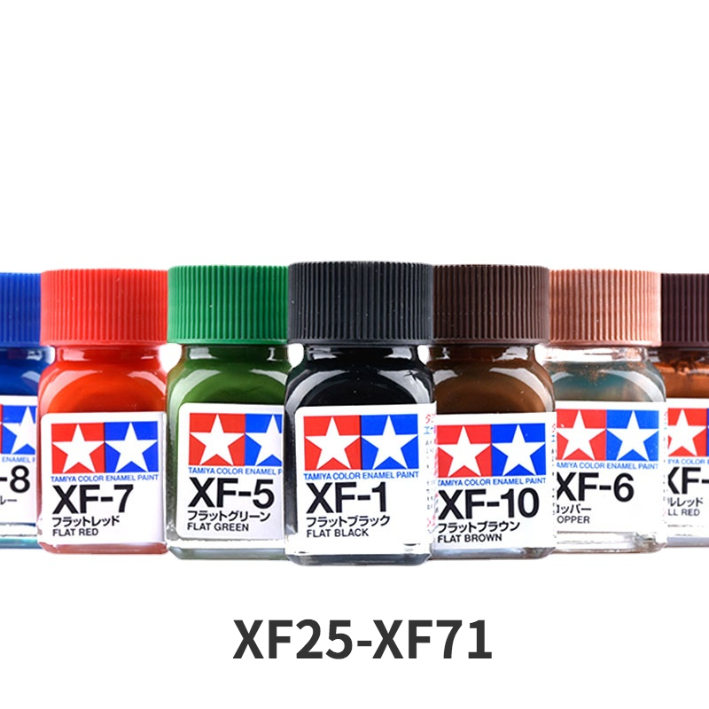 Tamiya Model Paint Set - สีทามิยะเคลือบสีแบน XF25-XF71 (10มล.)