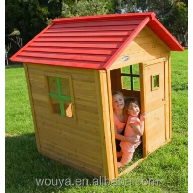 Kids Outdoor Playhouse - บ้านไม้สำเร็จรูปราคาประหยัด กันน้ำ สำหรับเด็ก ขาย