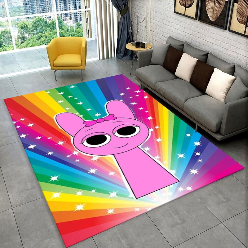 Kids Outdoor Flooring - มิวสิค สปรุนกี้ อินเครดิบ็อกซ์เกมพรมกันลื่นสำหรับห้องนั่งเล่น, ห้องนอน, ห้องเด็กเล่น, พรมนุ่ม,