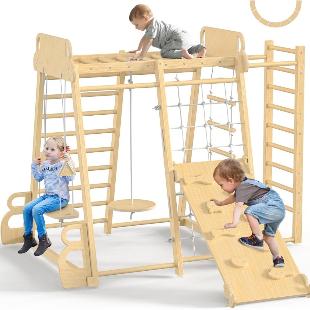 ชุดเครื่องเล่นในร่ม 9-in-1 สำห - Kids Outdoor Playhouse บทวิจารณ์และราคา