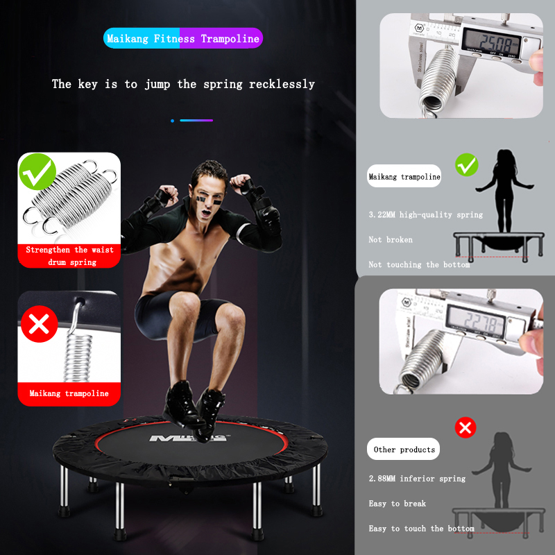 แทรมโพลีนมินิขนาด 40 นิ้ว สำหร - Kids Outdoor Gym Equipment บทวิจารณ์และราคา