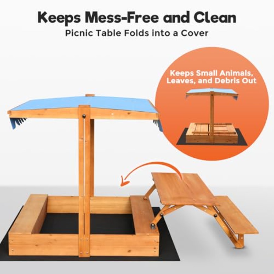 กระบะทรายไม้สำหรับเด็กเล่นกลาง - Kids Outdoor Bench บทวิจารณ์และราคา