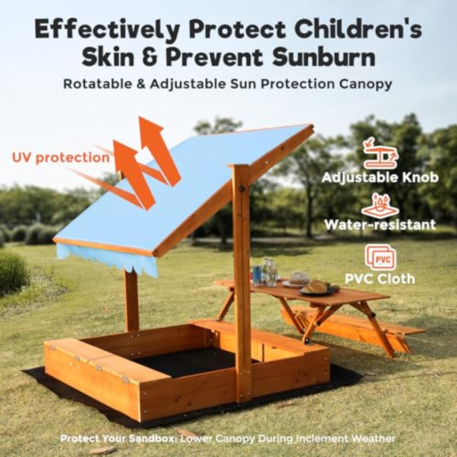 กระบะทรายไม้สำหรับเด็กเล่นกลาง - Kids Outdoor Bench บทวิจารณ์และราคา
