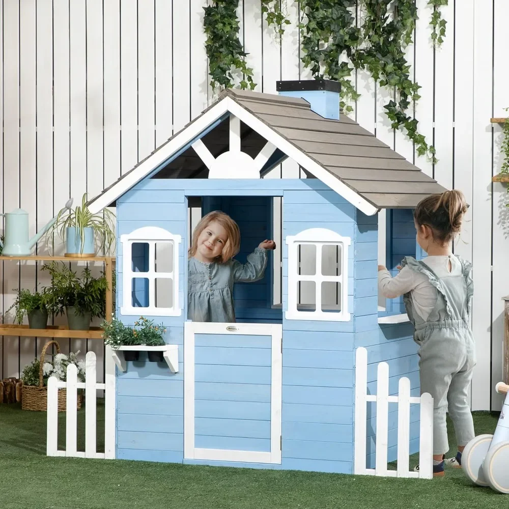 โรงละครสําหรับเด็กกลางแจ้งสไตล - Kids Outdoor Playhouse บทวิจารณ์และราคา