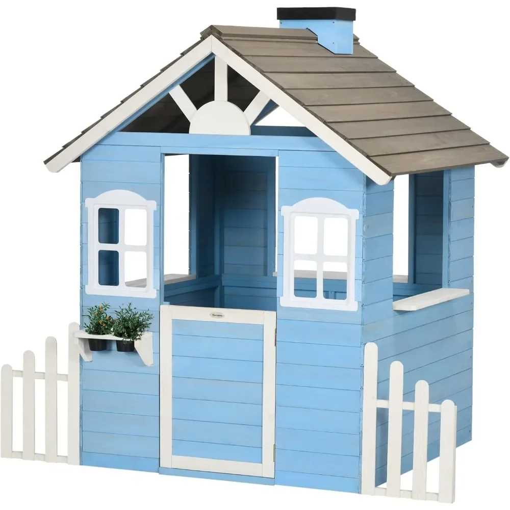 โรงละครสําหรับเด็กกลางแจ้งสไตล - Kids Outdoor Playhouse บทวิจารณ์และราคา