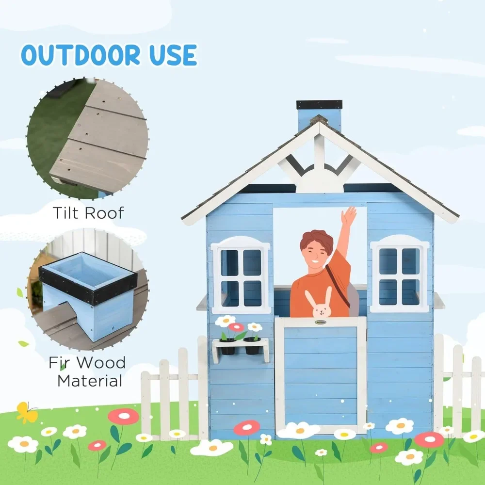 โรงละครสําหรับเด็กกลางแจ้งสไตล - Kids Outdoor Playhouse บทวิจารณ์และราคา