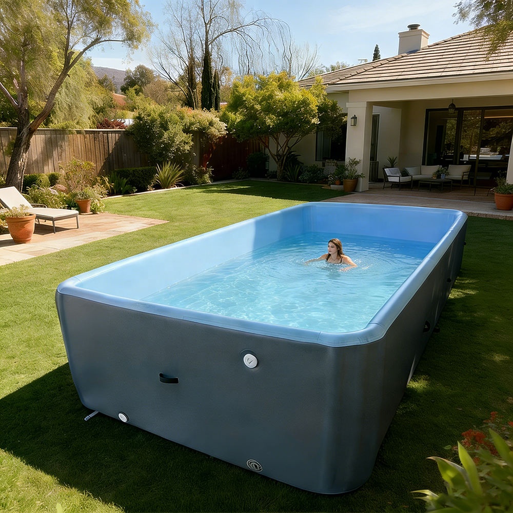 สระว่ายน้ำเป่าลมแบบพับได้ วัสด - Kids Outdoor Water บทวิจารณ์และราคา