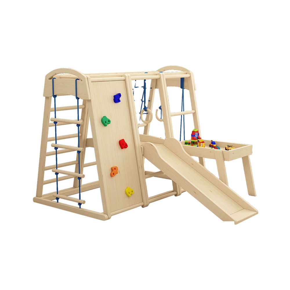 ชุดเครื่องเล่นไม้สำหรับเด็กในร - Kids Outdoor Gym Equipment บทวิจารณ์และราคา