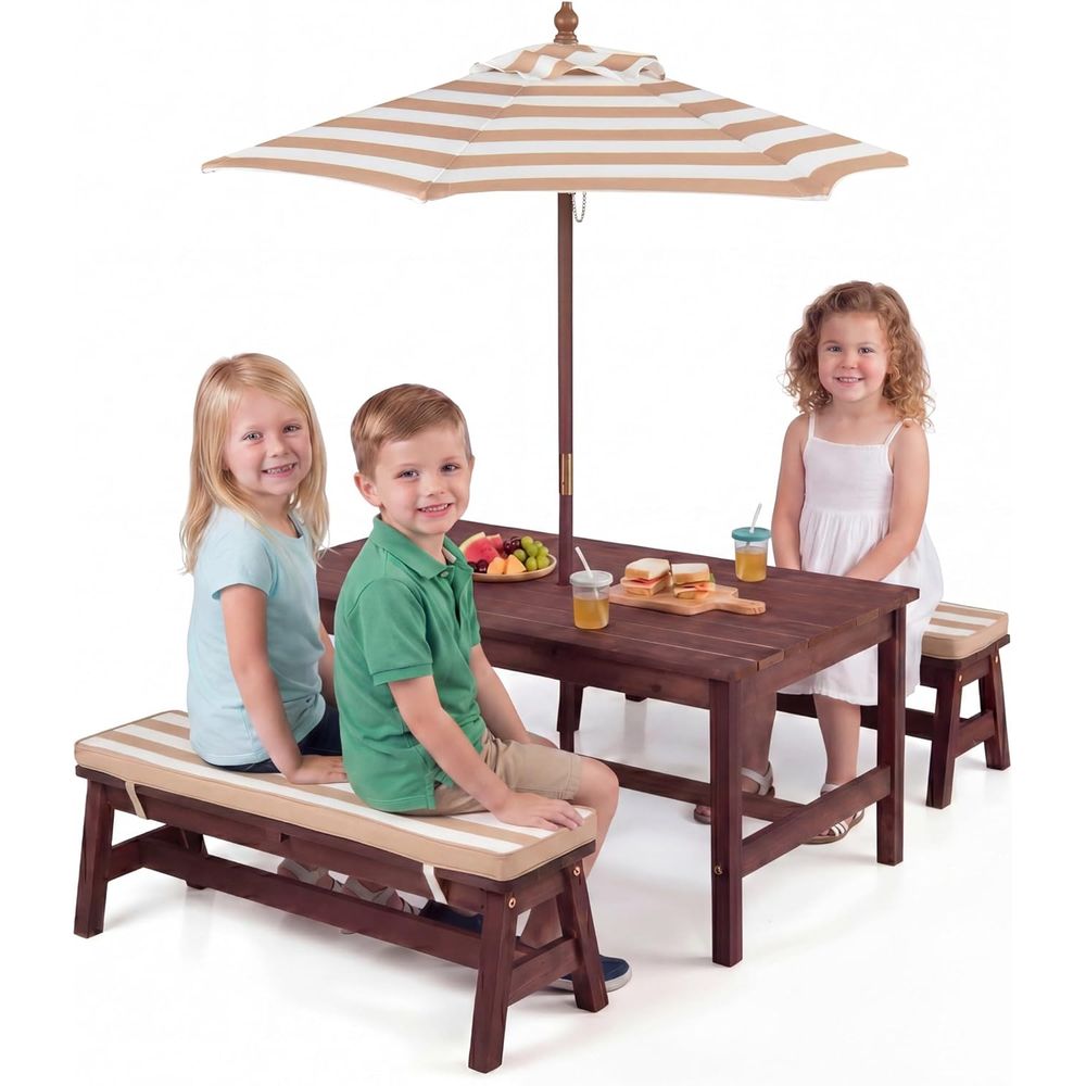โต๊ะปิกนิกสำหรับเด็ก โต๊ะขนาดใ - Kids Outdoor Bench บทวิจารณ์และราคา