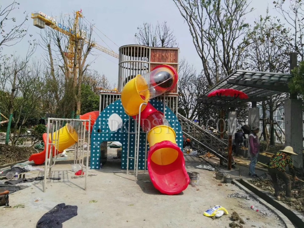 เครื่องเล่นสนามเด็กเล่นธีมเมือ - Kids Outdoor Gym Equipment บทวิจารณ์และราคา