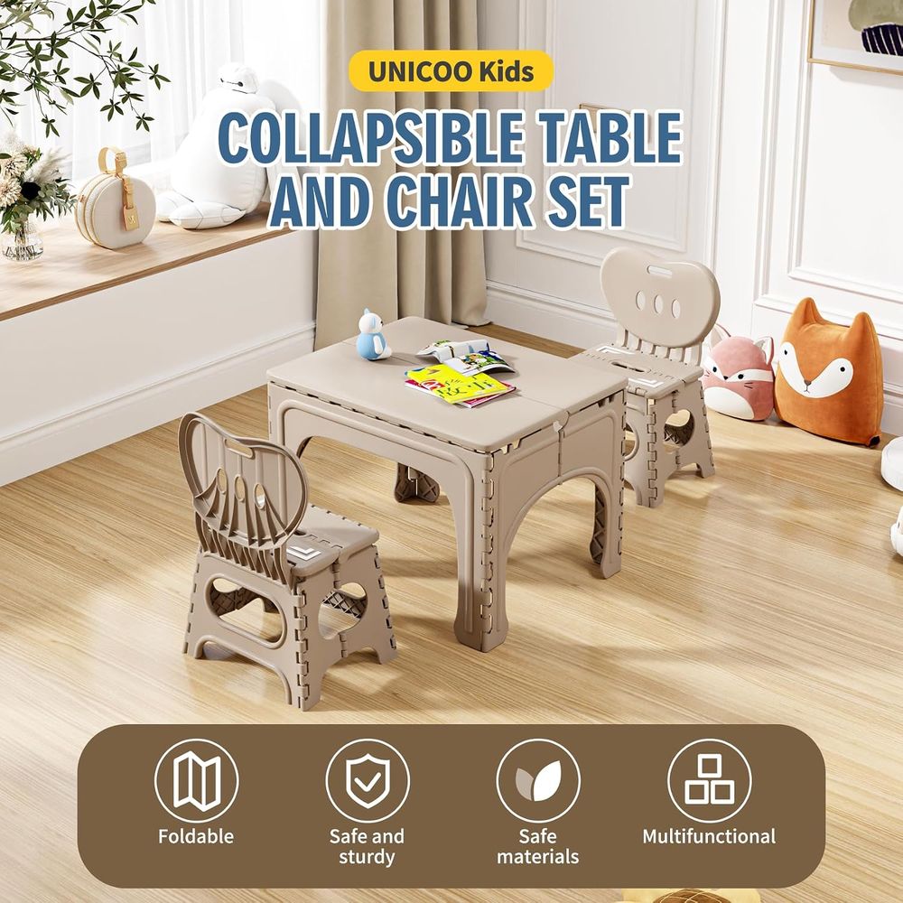 ชุดโต๊ะและเก้าอี้พับสำหรับเด็ก - Kids Outdoor Chair And Table บทวิจารณ์และราคา