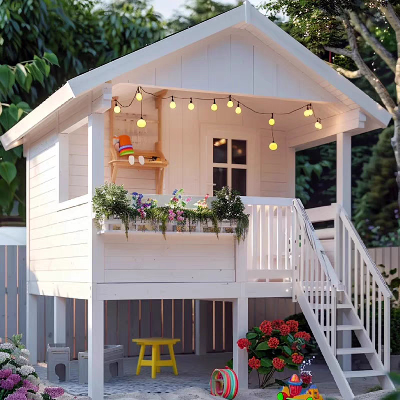 บ้านไม้สำหรับเด็กเล่นกลางแจ้ง  - Children'S Outdoor บทวิจารณ์และราคา