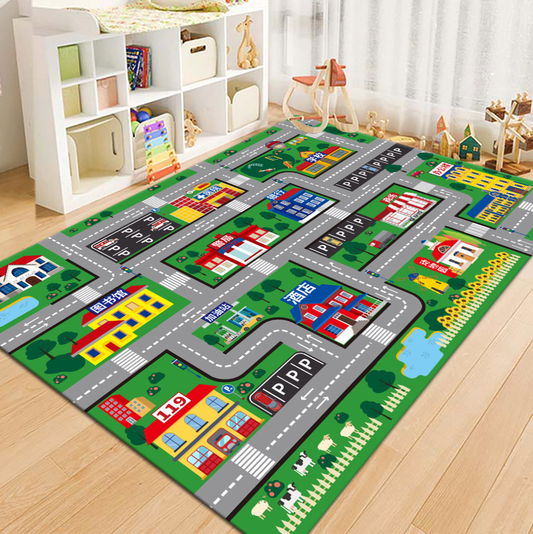 VIKAMA แผนที่ถนนในเมือง พรมสำห - Kids Outdoor Flooring บทวิจารณ์และราคา