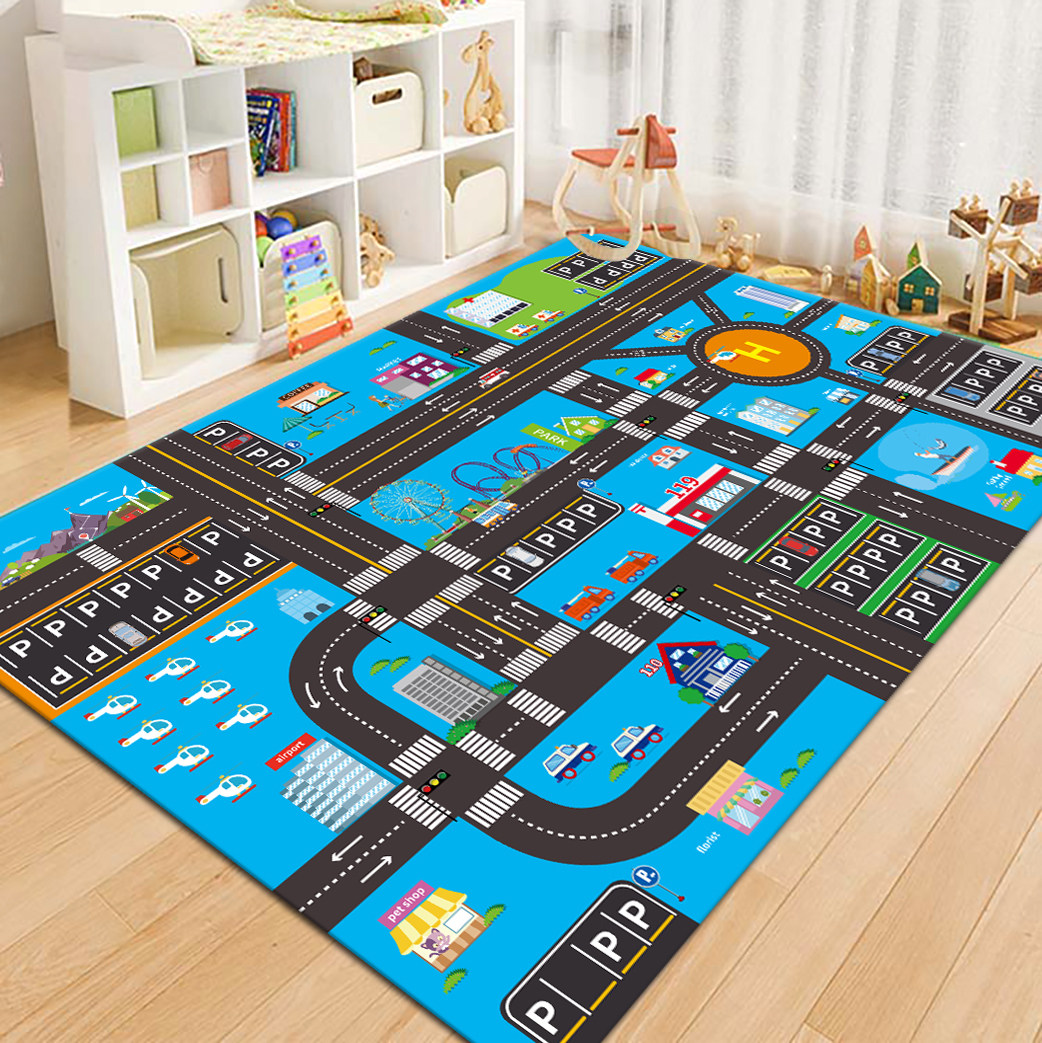 VIKAMA แผนที่ถนนในเมือง พรมสำห - Kids Outdoor Flooring บทวิจารณ์และราคา
