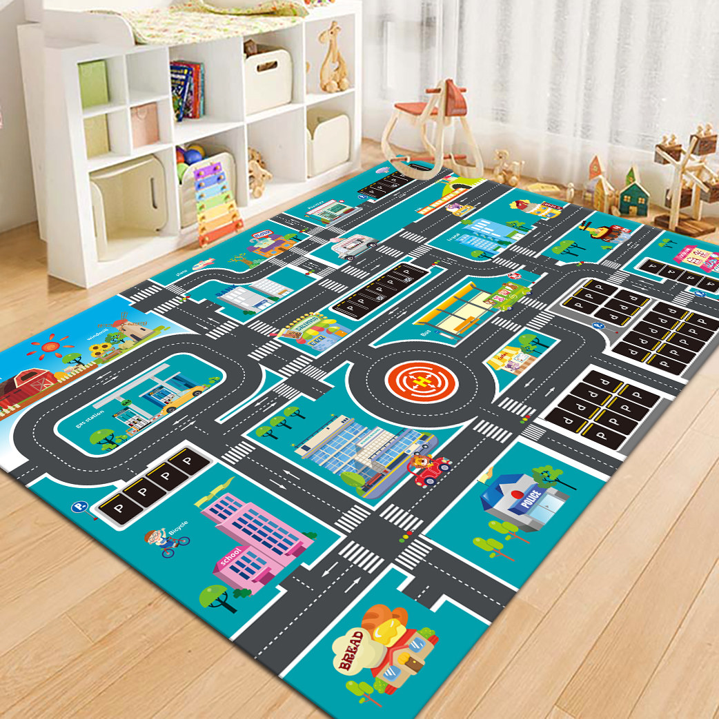 VIKAMA แผนที่ถนนในเมือง พรมสำห - Kids Outdoor Flooring บทวิจารณ์และราคา