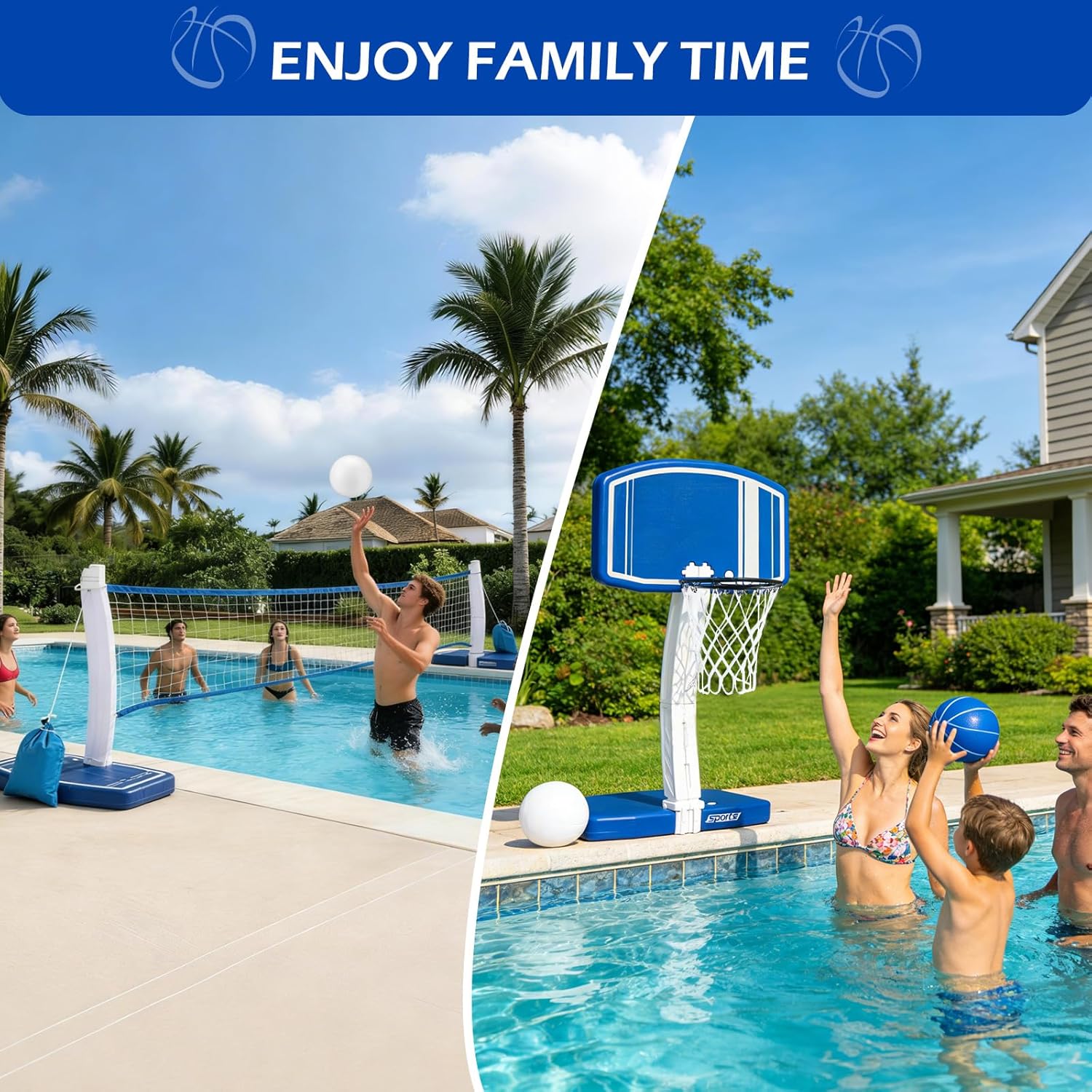 ห่วงบาสเก็ตบอลเหนือพื้นดินและต - Kids Outdoor Water บทวิจารณ์และราคา