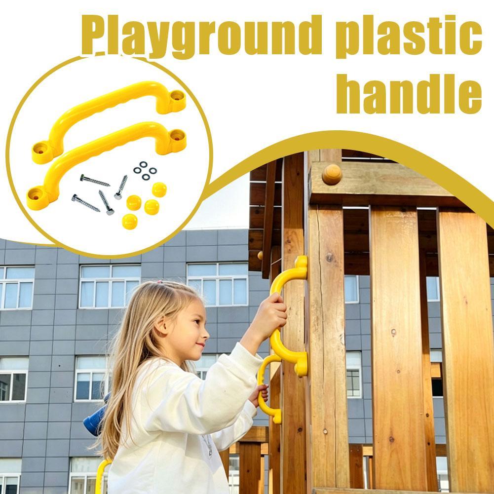 ที่จับนิรภัยสำหรับสนามเด็กเล่น - Kids Outdoor Gym Equipment บทวิจารณ์และราคา