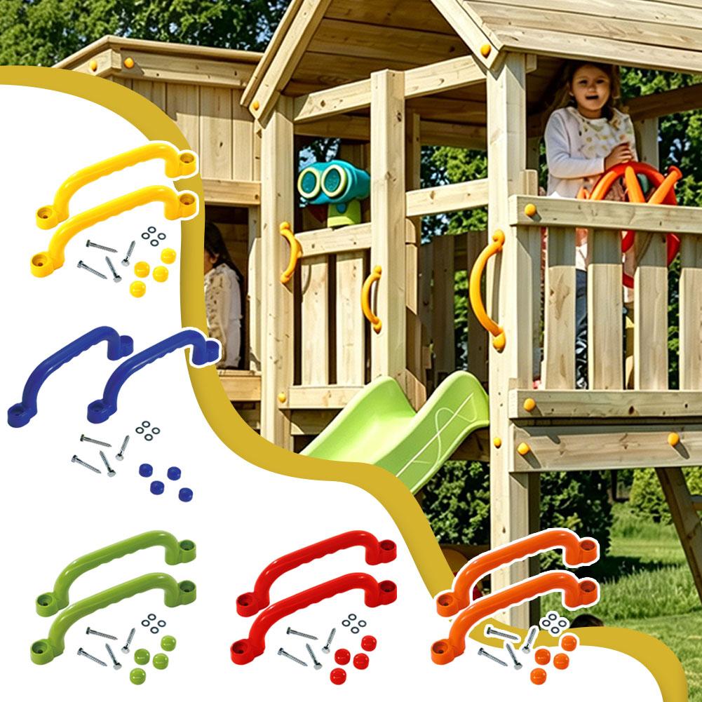 ที่จับนิรภัยสำหรับสนามเด็กเล่น - Kids Outdoor Gym Equipment บทวิจารณ์และราคา