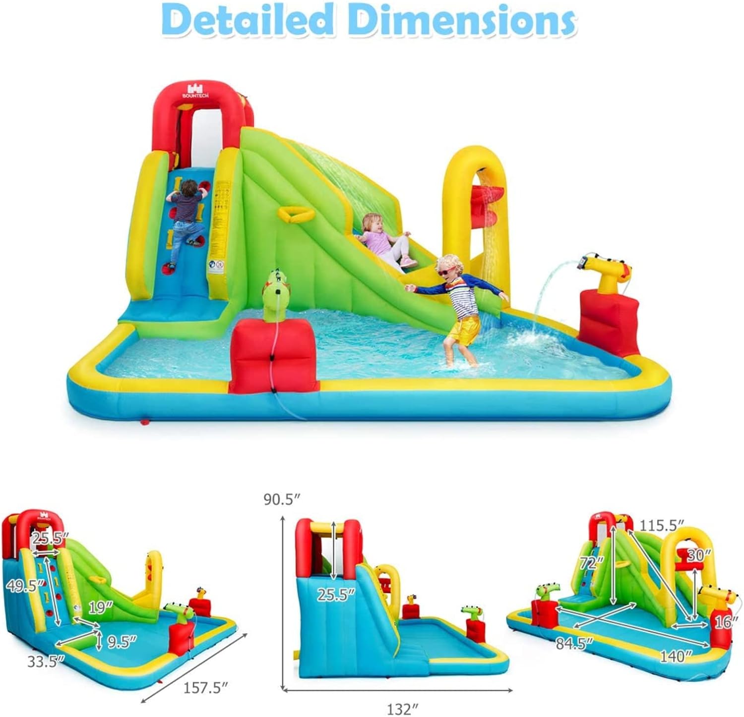 เมกะสวนน้ำเป่าลมสำหรับเด็ก - ส - Kids Outdoor Water บทวิจารณ์และราคา