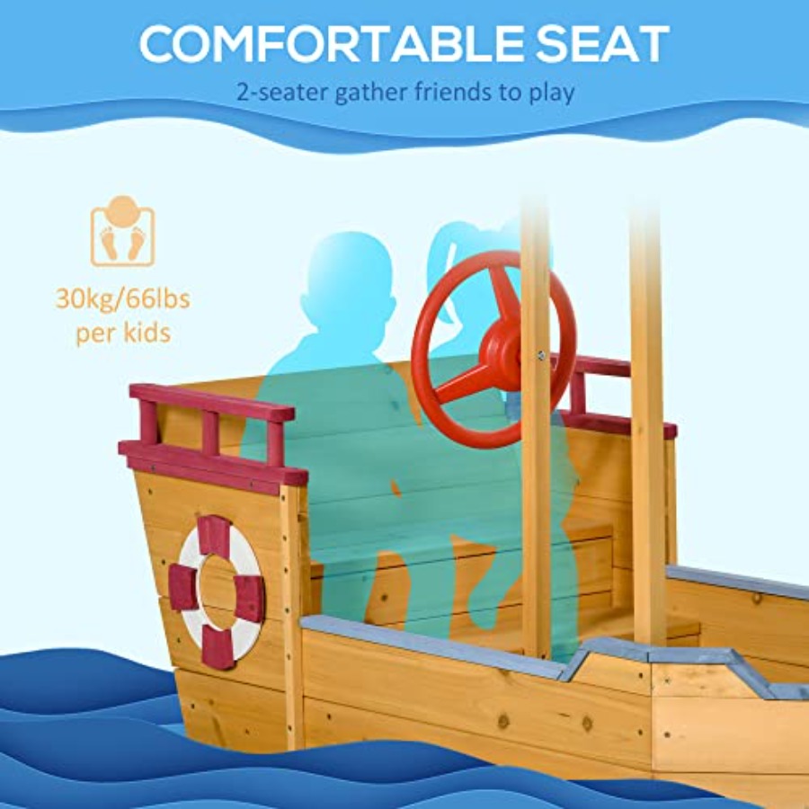 กระบะทรายไม้สำหรับเด็กกลางแจ้ง - Kids Outdoor Bench บทวิจารณ์และราคา