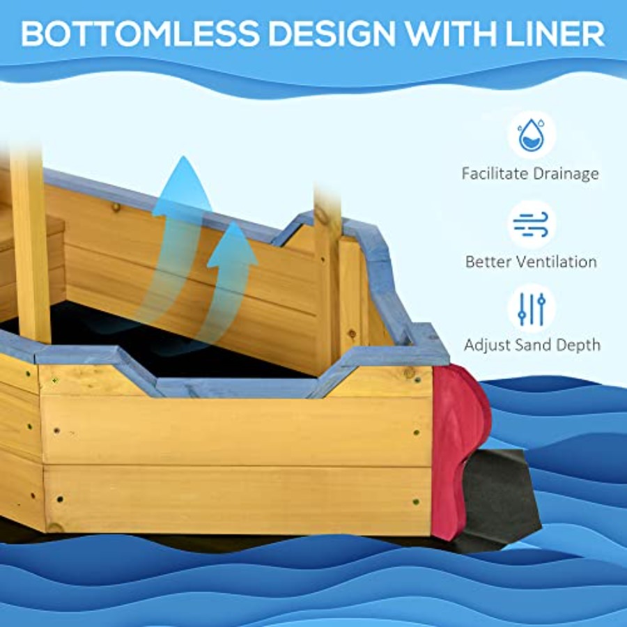 กระบะทรายไม้สำหรับเด็กกลางแจ้ง - Kids Outdoor Bench บทวิจารณ์และราคา