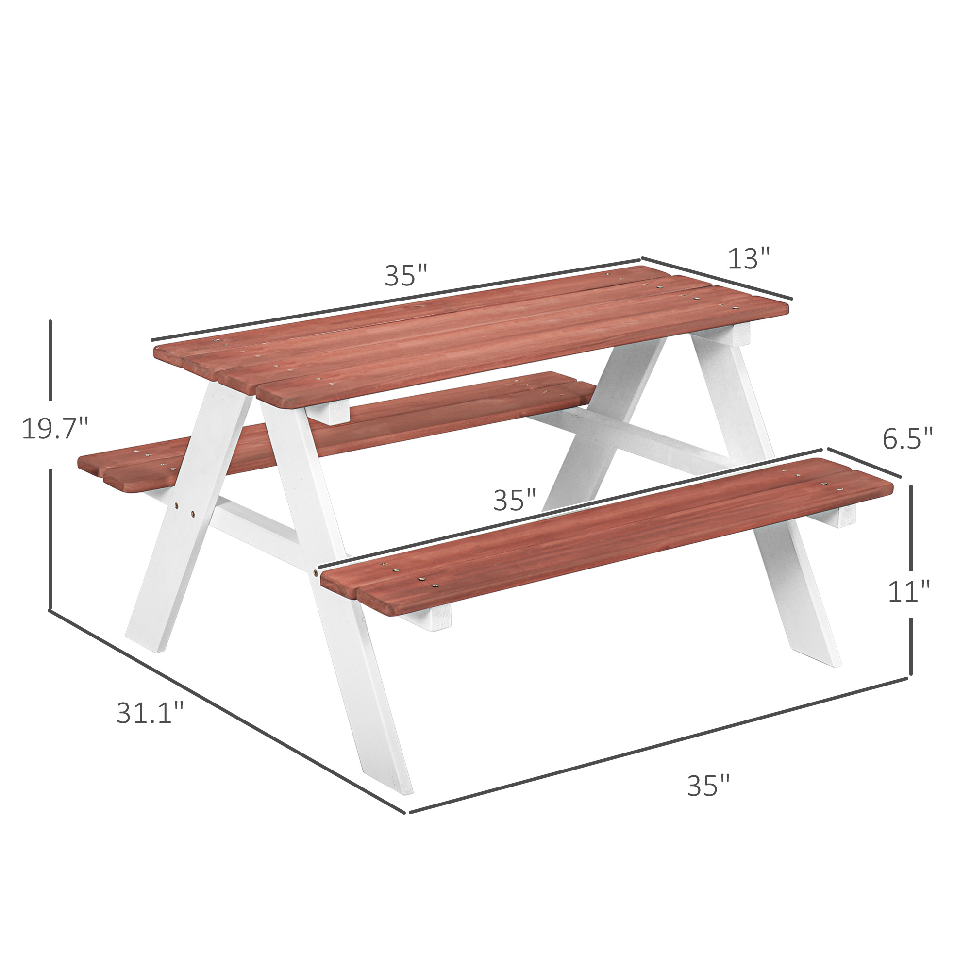 ชุดโต๊ะปิกนิกสำหรับเด็ก, ชุดโต - Kids Outdoor Bench บทวิจารณ์และราคา